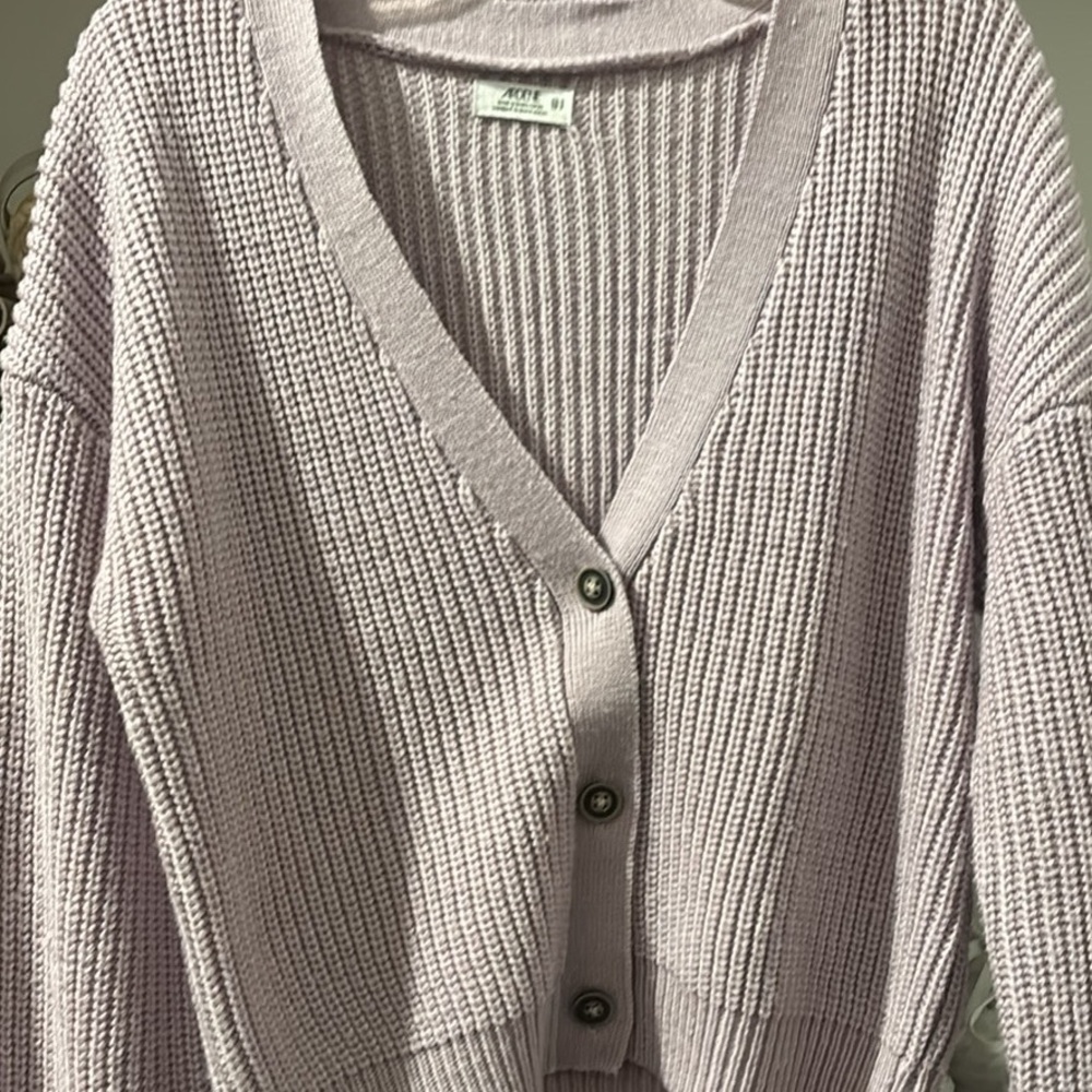 Ardene Light Purple Button-Up Cardigan